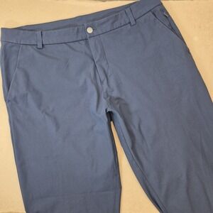Lululemon Commission Pants Men's 36 Navy ABC Classic Fit Warpstreme Stretch